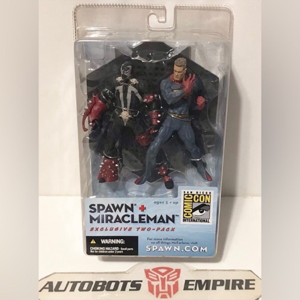 Vintage Mcfarlane Toys SDCC Spawn and Miracleman Pack Figure Comic Marvel Lee Dc